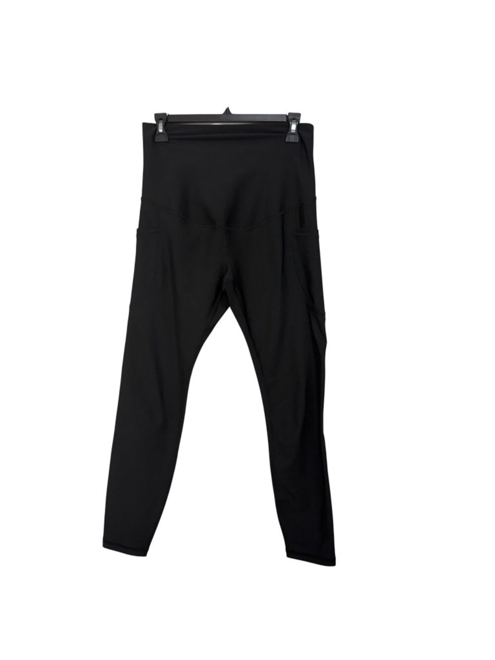 Old Navy Active Powersoft Extra High-Rise Black Leggings Women SZ M Side Pockets